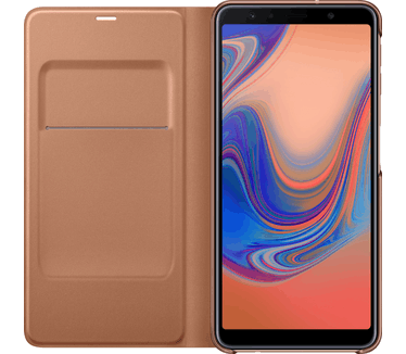 Samsung Galaxy A7 (2018) Wallet Cover Goud (Galaxy A7 (2018)) Goud