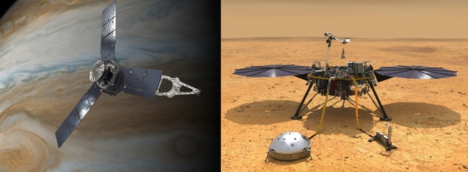 InSight en Juno 