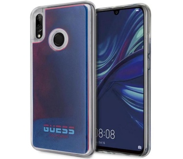 Guess Liquid Glow in the Dark Hard Case voor Huawei P Smart 2019 - Blauw  Blauw