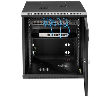 Startech.com 12U Serverkast rack wand monteerbaar diepte tot 32" / 80 cm scharnierende behuizing