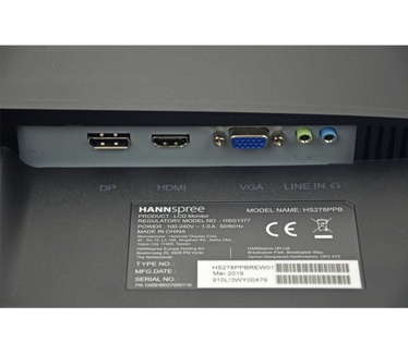 Hannspree HS 278 PPB Grijs, Zwart
