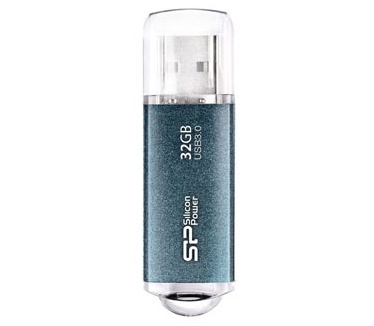 Silicon Power 32GB USB 3.0 Disk Marvel M01 Icy Blue 32GB Blauw
