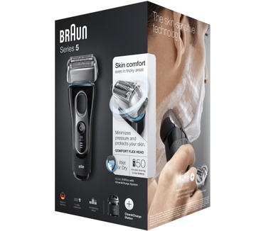 Braun Series5 5197cc Elektrisch Scheerapparaat Man, Clean&Charge, Nat En Droog Scheerapparaat