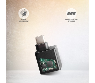 Axagon ADE-MINIC USB-C 3.2 Gen 1 Gigabit Ethernet MINI adapter - schwarz - Adapter - Digital/Daten