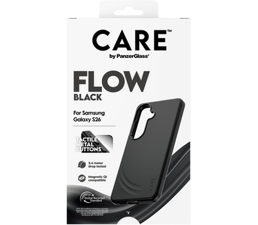 PanzerGlass CARE™ by PanzerGlass® Flow Case Black w. Qi Samsung Galaxy S26