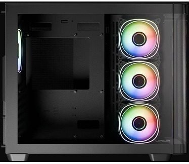 LC-Power Gehäuse MidiTower ATX 8001B Dark USB3.2 o.Netzteil Pro-Strom-Dark