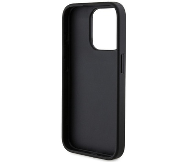 Guess 4G Triangle Logo Back Case - iPhone 15 Pro Max (6.7") Zwart Zwart