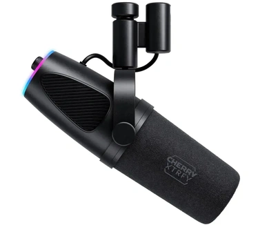 Cherry Xtrfy Xtrfy Microfoon NGALE X Black USB-C and XLR