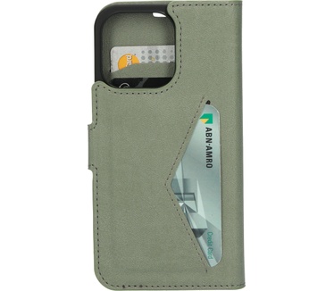 Mobiparts Classic Wallet Case Apple iPhone 13 Pro Stone Green