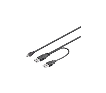 Goobay USB MINI-B 5 pin 180 Y-Power 1.8m