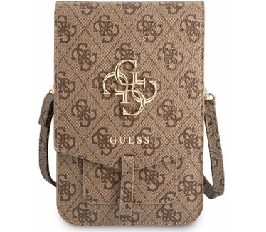 Guess 4G Metal Logo Heuptas met Riem (Scherm tot 7 Inch) - Bruin Bruin