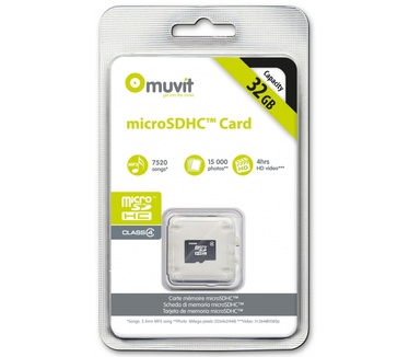 Muvit Micro SD Card 32GB Class 4 (No Adapter)