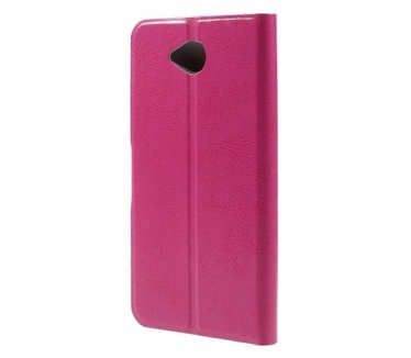 Kees Lederlook Portemonnee Hoesje Microsoft Lumia 650 - Roze