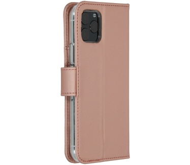 Accezz Wallet Softcase Bookcase iPhone 11 Pro - Rosé Goud (iPhone 11 Pro) Roze