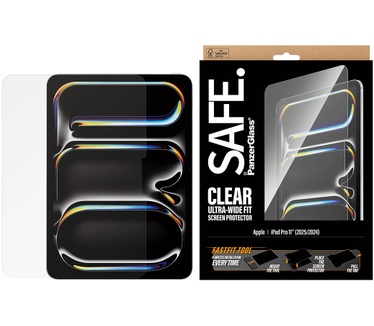 PanzerGlass SAFE. by PanzerGlass® Screen Protector iPad Pro 11" (2024-2025) | Ultra-Wide Fit w. FASTFIT TOOL