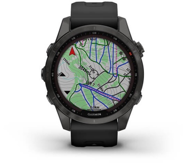Garmin fēnix 7S Sapphire Solar Grijs (Zwart)