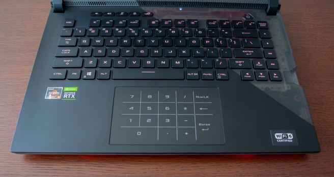 ASUS ROG Strix Scar 15 G533QS toetsenbord