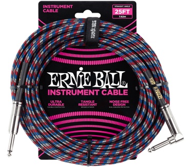 Ernie Ball P06063 Blauw, Rood, Wit, Zwart