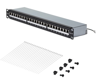 Startech.com 24 Port 1U Shielded Cat6A Patch Panel, 110 Punch Down, Rack Monteerbaar Cat6A RJ45 STP Ethernet Patchpaneel