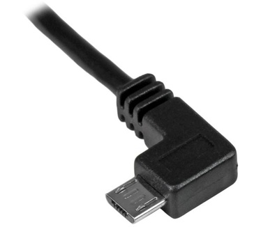 Startech.com Micro-USB Oplaad en sync kabel M/M linksgehoekte Micro-USB 24 AWG 0.5 m