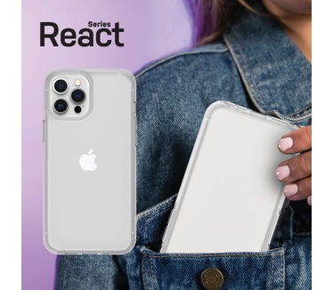 Otterbox React Series voor Apple iPhone 12/iPhone 12 Pro, transparant - Geen retailverpakking