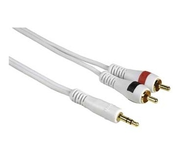 Hama Connection Cable MP3 - Amplifier, 3.5mm Jack - 2 RCA (phono), 2m