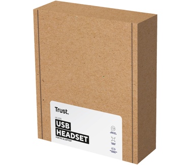Trust HS-200 On-Ear USB Headset - BUSINESS MODEL (Zwart)