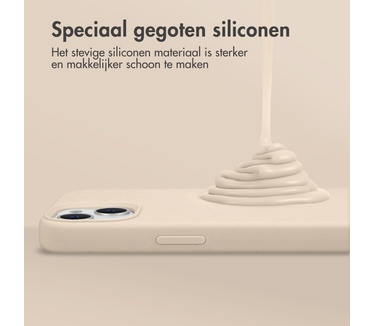 Accezz Liquid Silicone Backcover iPhone 14 - Stone