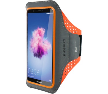 Mobiparts Comfort Fit Sport Armband Huawei P Smart Neon Orange