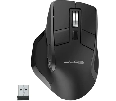 JLab Epic Ergonomische Muis Rechtshandig - Draadloos - Bluetooth - USB - Verbindt 3 devices tegelijkertijd - Stil ontwerp