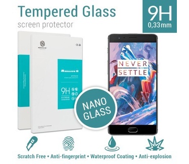 Nillkin Screenprotector Tempered Glass OnePlus 3 - 9H Nano