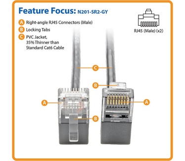 Tripp-Lite N201-SR2-GY