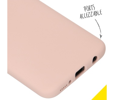 Accezz Liquid Silicone Backcover Samsung Galaxy A40 - Roze