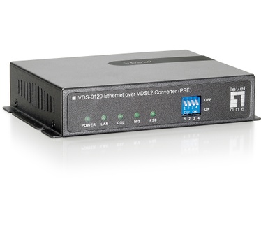 LevelOne Ethernet over VDSL2 Converter, 1 PoE Output
