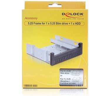 Delock 47200. Gewicht en omvang: 133.3 mm (5.25 "). Kleur: Zwart, Zilver. Materiaal: Metaal, Plastic