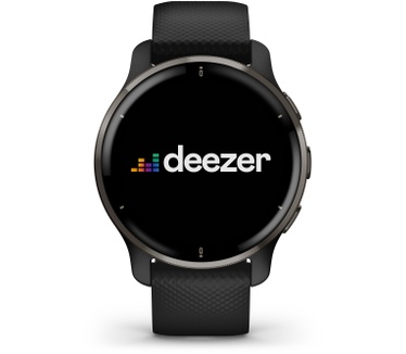 Garmin Venu 2 Plus, 43mm, met spraak en premium-functies Zwart (Zwart)