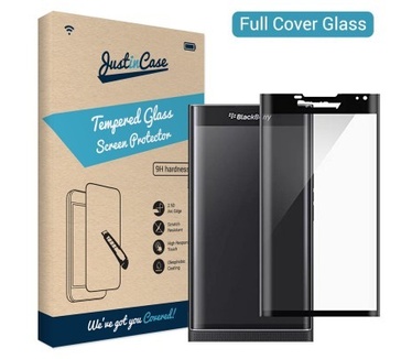 Just in Case Full Cover Tempered Glass BlackBerry Priv - Black