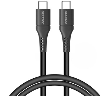 Accezz Car Charger met USB-C naar USB-C kabel - Autolader - 20 Watt - 1 meter - Zwart
