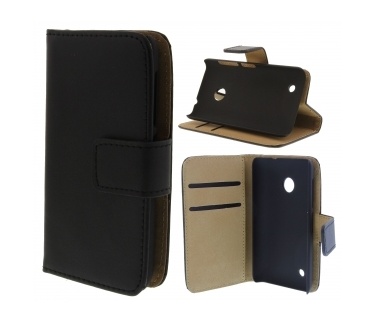 qMust Nokia Lumia 530 Wallet Case - Black