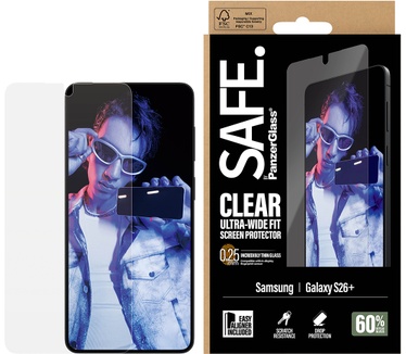 PanzerGlass SAFE. by PanzerGlass® Screen Protector Samsung Galaxy S26+ | Ultra-Wide Fit w. EasyAligner