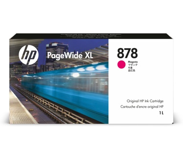 HP 878 1 liter inktcartridge voor PageWide XL, magenta