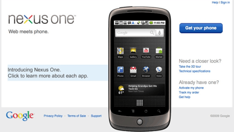 Nexus One Screenie