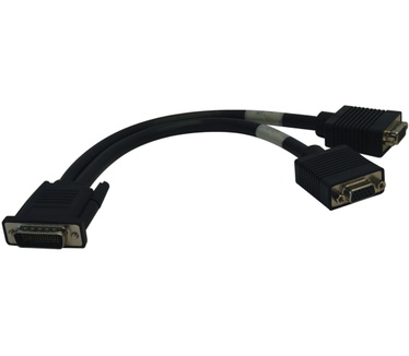 Tripp-Lite DMS-59 to Dual VGA Splitter Y Cable (M to 2xF), 0.31 m (1-ft.)