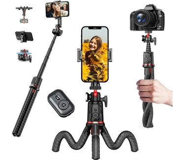 Mojogear MG-TS1 Flexibel Selfie Stick Statief met Bluetooth Remote