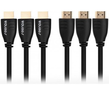 Seenda HDMI naar HDMI kabel - 5 meter - geschikt tot 4K resolutie - set van 3 stuks