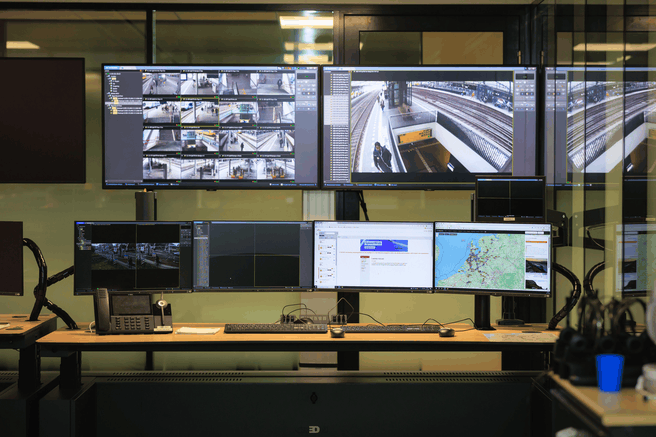 ProRail cameratoezicht spoor en stations, veiligheid - beeld ProRail