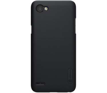 Nillkin Frosted Shield HardCase + Displayfolio voor LG Q6 - Zwart Zwart