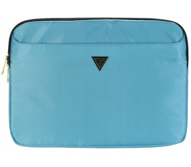 Guess Nylon Triangle Logo Sleeve - o.a. Laptops (13") - Blauw Blauw