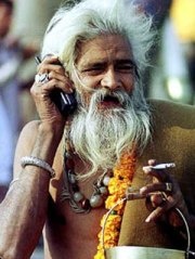 Mobiele beller in India