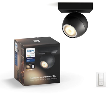 Philips Hue Buckram Spotlamp Zwart (1-spot)